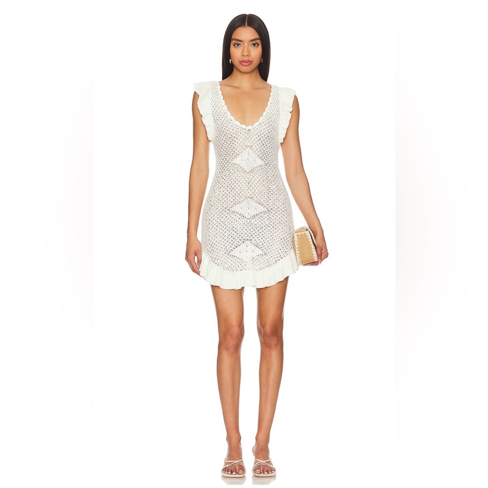 NWT FREE PEOPLE Mykonos Fauxchet mini dress cover up